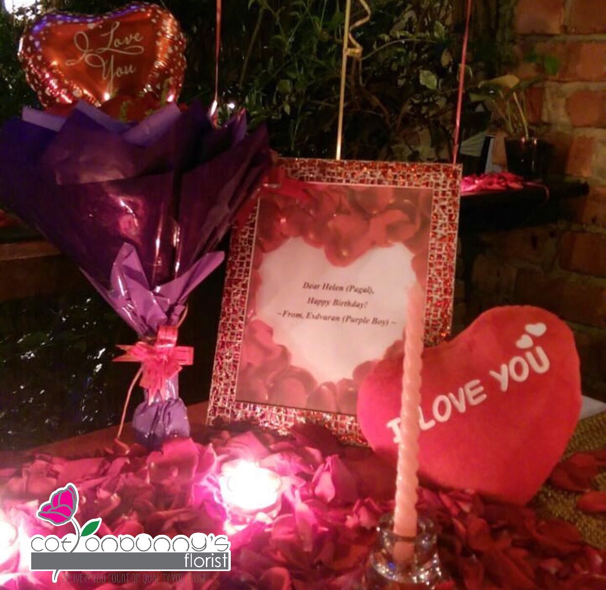 Candle Light Dinner Surprise (Penang Kl) CottonBunnys Florist