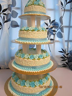 4 TIER WEDDING CAKE