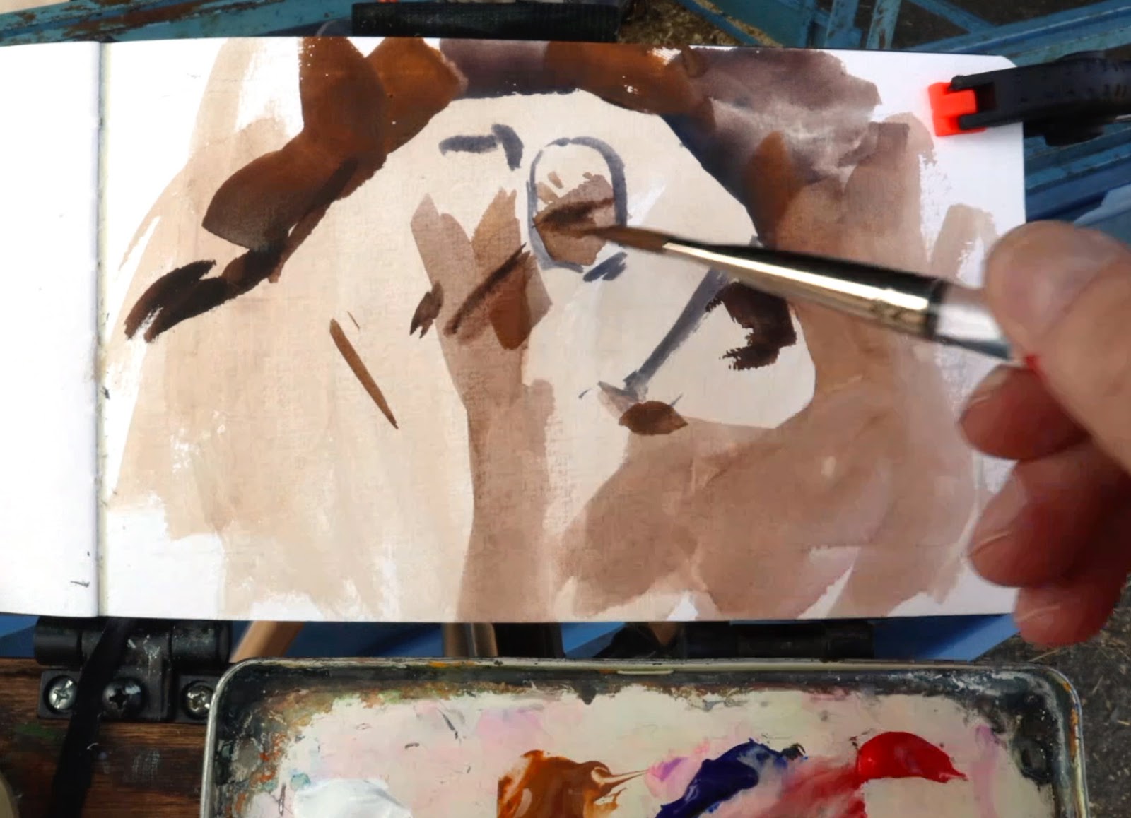 Gurney Journey: Cleaning Out Gouache Brushes