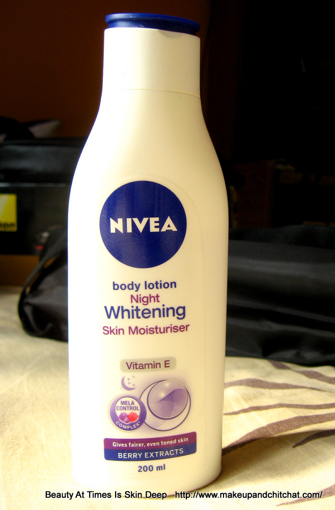 Nivea Body Lotion Night Whitening Skin Moisturizer with Vitamin E and