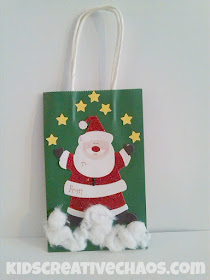 DIY Santa Gift Bag Decorations