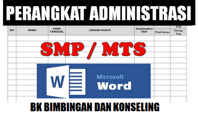 DOWNLOAD PERANGKAT ADMINISTRASI BIMBINGAN DAN KONSELING