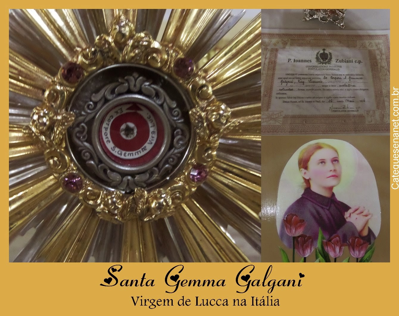 Catequese na Net: Santa Gemma Galgani - 11 de abril