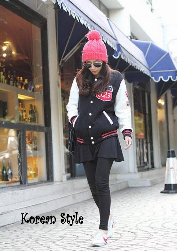 KoReAn StyLe AppArEL KoreAn styLe VarsiTy jaCket wiTh fuR InsiDe (SOLD