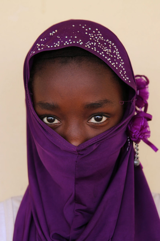 Moritanyalı Genç Kız Portre Fotoğrafı