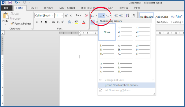 Bullets dan Numbering Pada MS.Office Word 2013 - Mudahnya Office