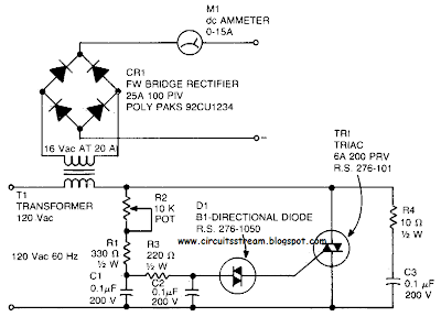 Simple Battery charger Circuit Diagram | Electronic Circuit Diagrams