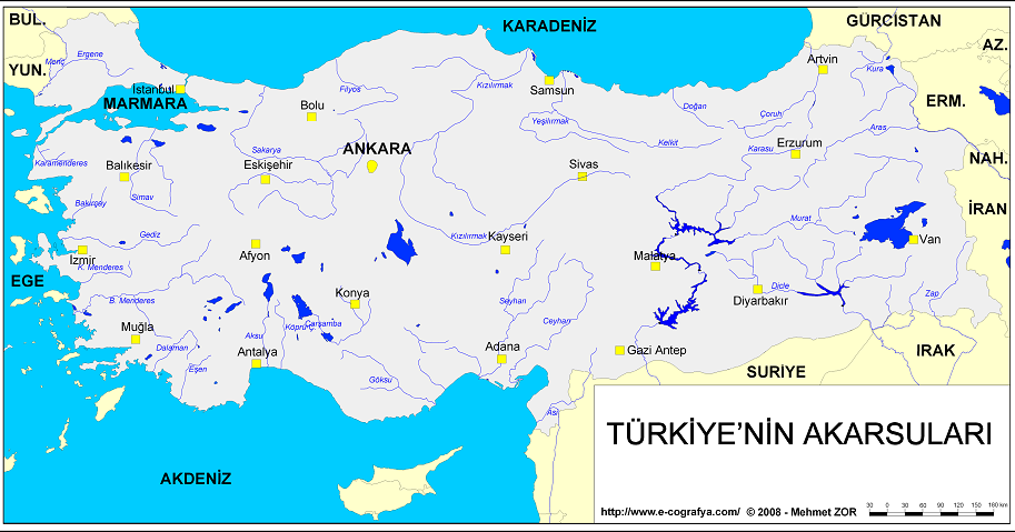 edebiyat makale bilgi sitesi turkiyenin akarsulari