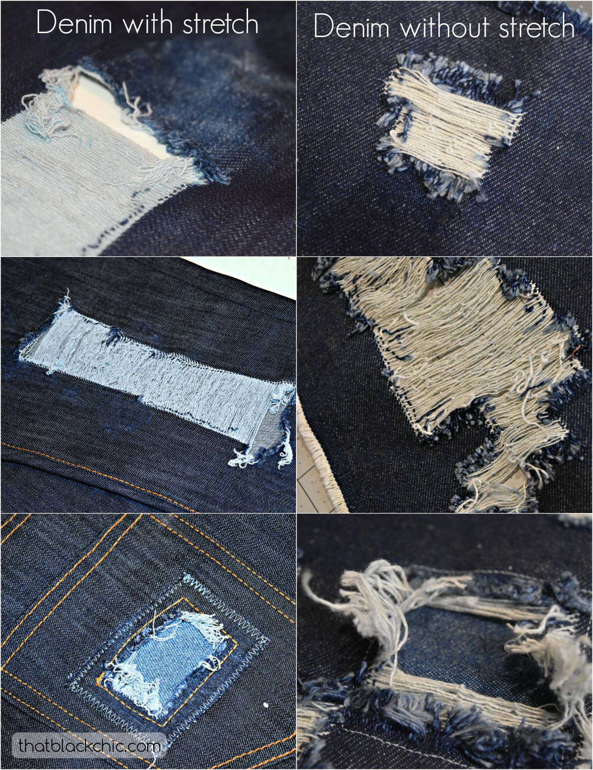 diy distressed black jeans