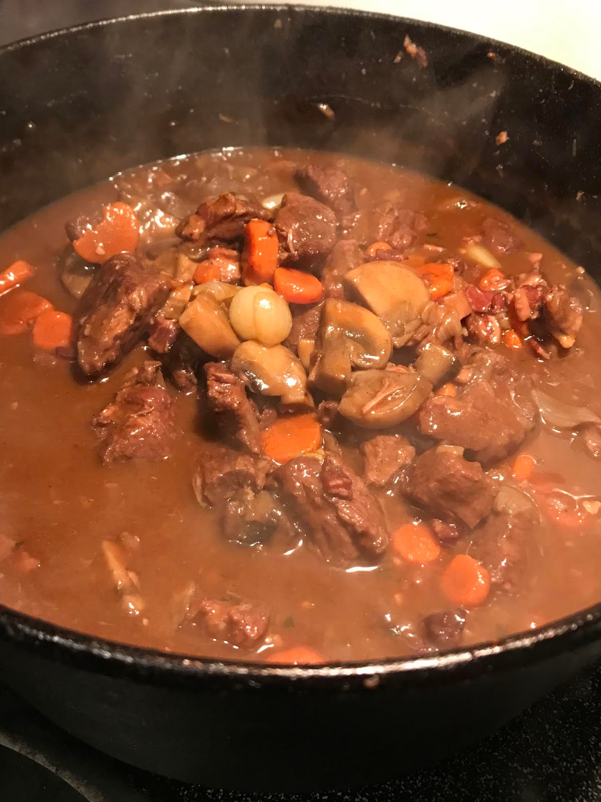 Julia Childs Beef bourguignon