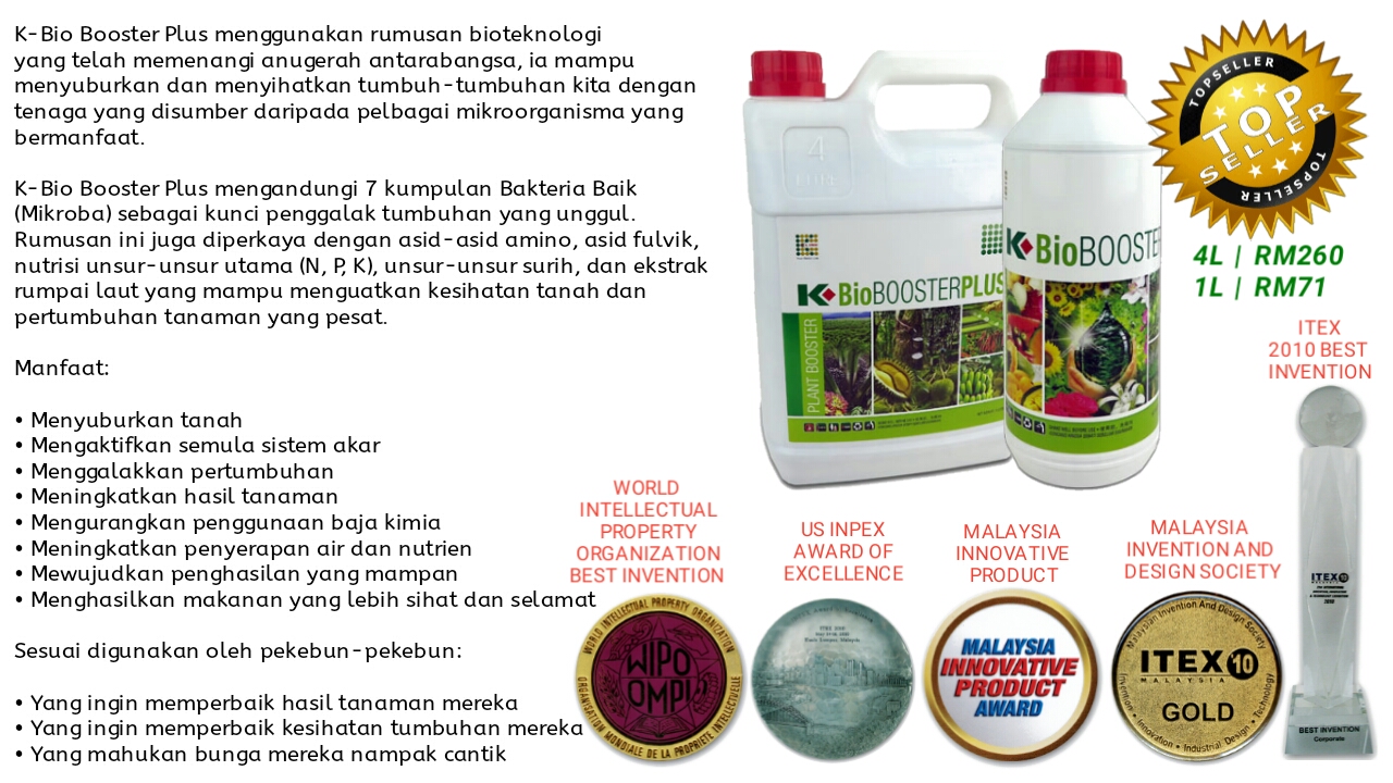 PRODUK KLINK ALAMI BAJA ORGANIK KBIO BOOSTER PLUS UNTUK BUAH, BUNGA