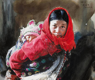The Watercolor Portraits of Liu Yunsheng