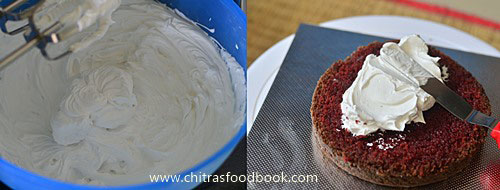 Eggless red velvet cake recipe