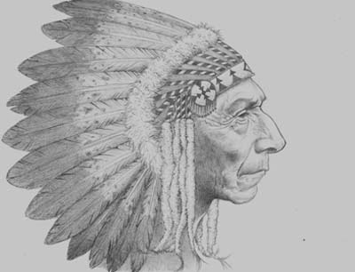 Desenho de indio americano