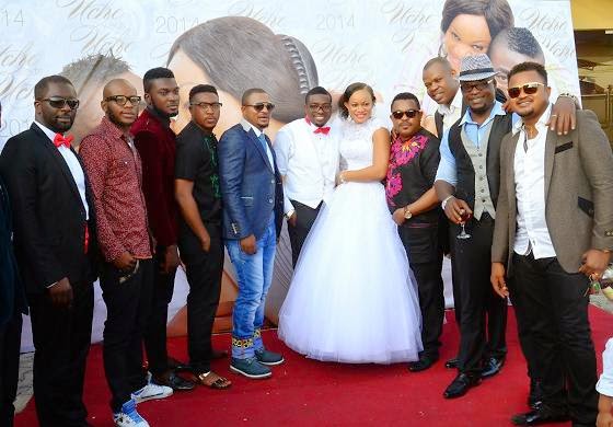 uche nnanna white wedding pictures