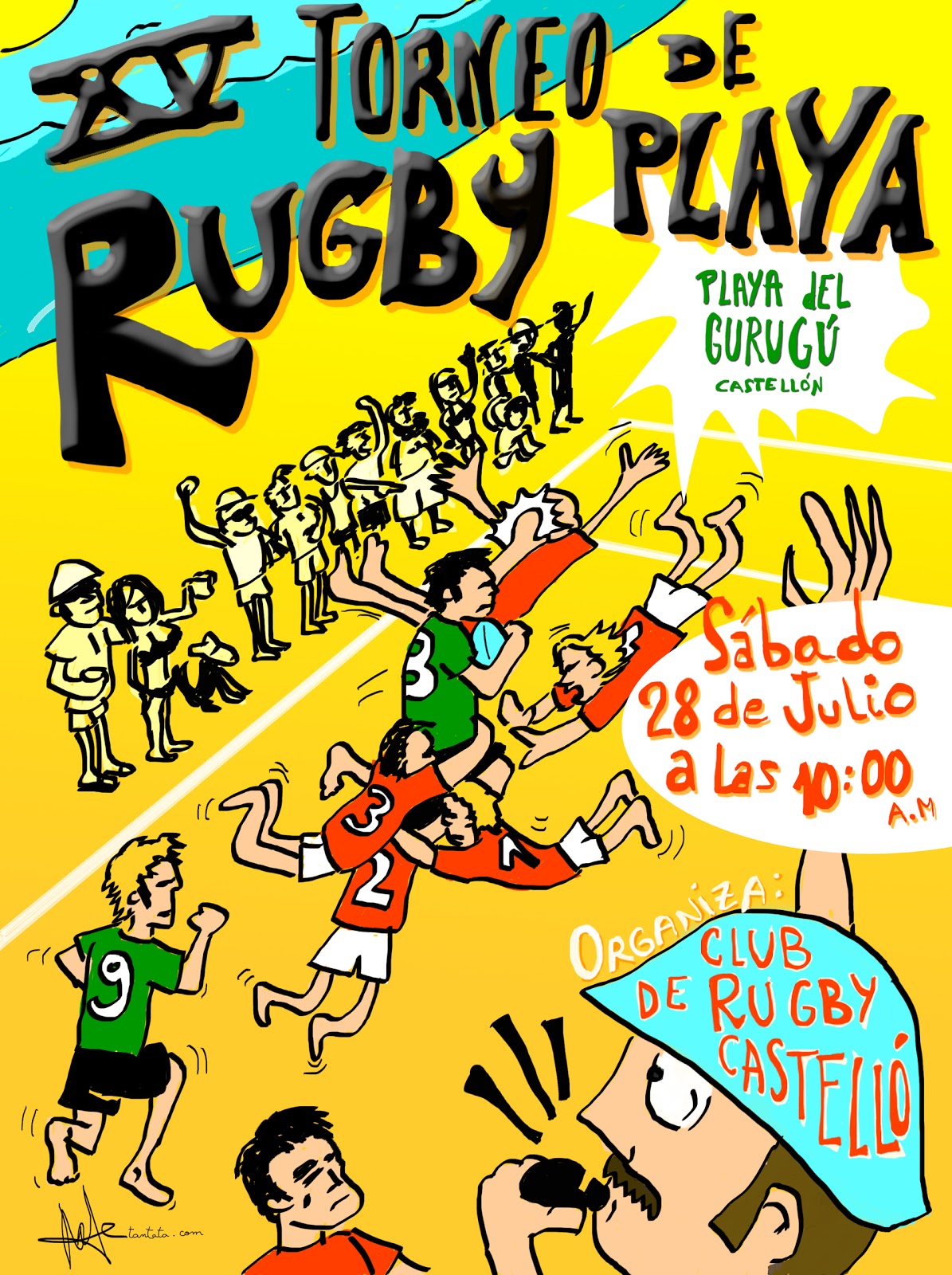 Club de Rugby Castelló XV Torneo Rugby Playa Memorial Miguel Mundo.