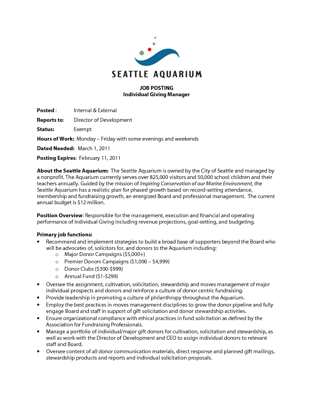 cover letter samples for job posting