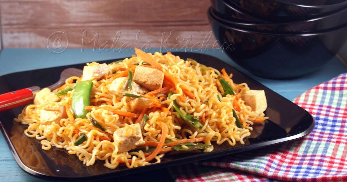 Lo Mein Noodles Maggi With a Twist MalasKitchen