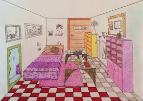 ¡qué ARTE, quillo!: Diseños de Habitaciones en Perspectiva Cónica