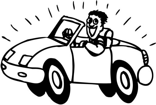 Preschool Vehicle Coloring Pages Desenhos Dirigindo Carro Colorir e Pintar  Desenhos
