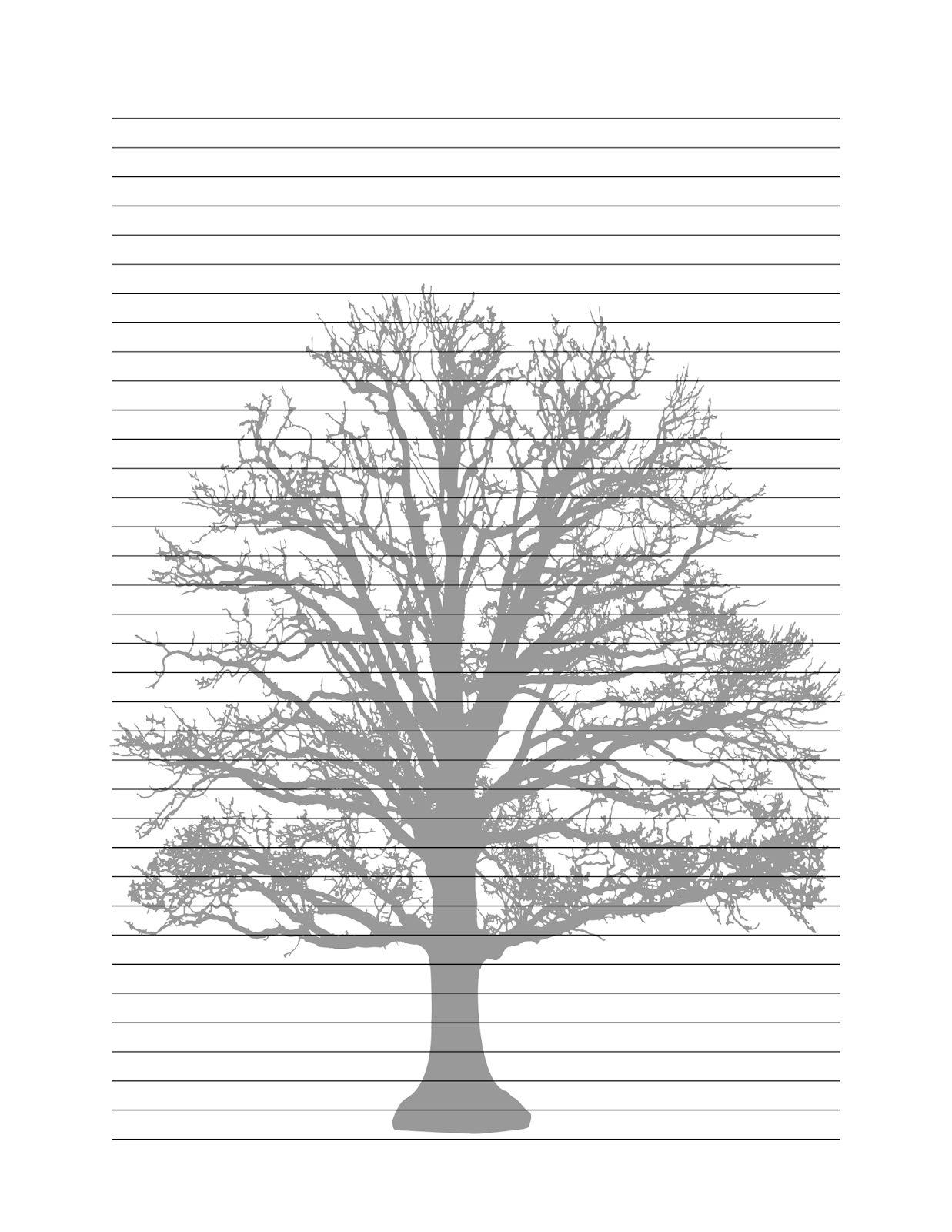 Build a Book of Shadows Tree Stationary