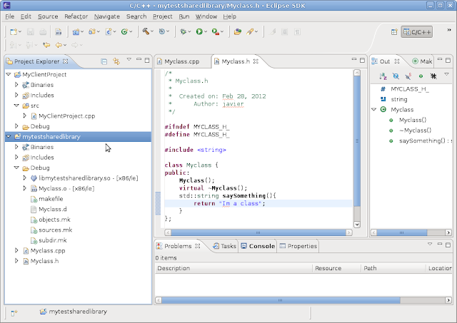 Linux, C++ and other Tortures: Shared Libraries with Eclipse