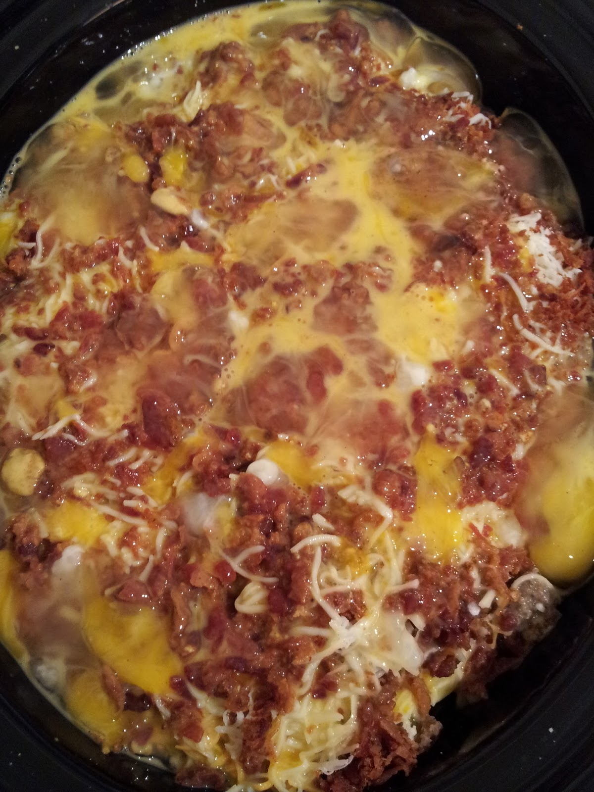 COVERED IN BACON Slow Cooker Breakfast Casserole
