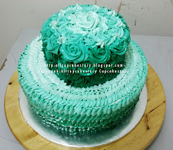 emerald ombre cake cakes rosette allcupcakestory theme tier