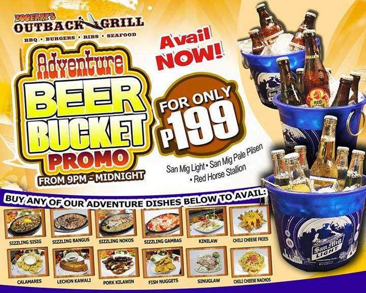 D.I.G.G.DAVAO Outback Grill Adventure Beer Bucket promo