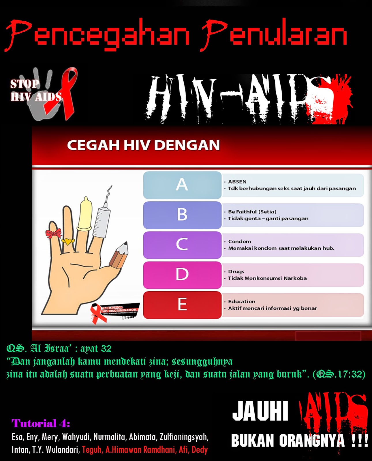 Poster Pencegahan Hiv Aids