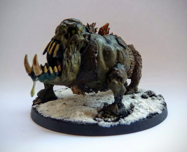 Converted Chaos Spawn for Warhammer Fantasy Beastmen and Age of Sigmar.