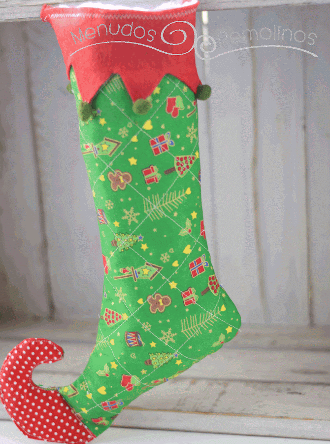 Cómo hacer un calcetín de Navidad de duende DIY (con patrón descargable