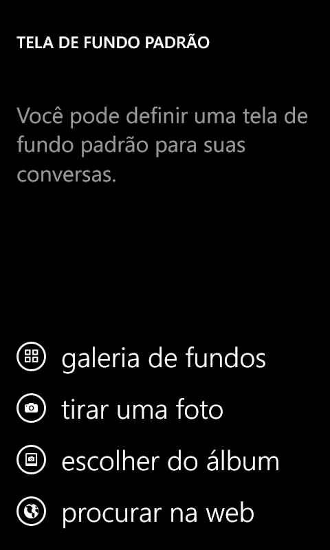 [Windows Phone] Alterar o plano de fundo do Whatsapp