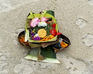 Offering on the beach