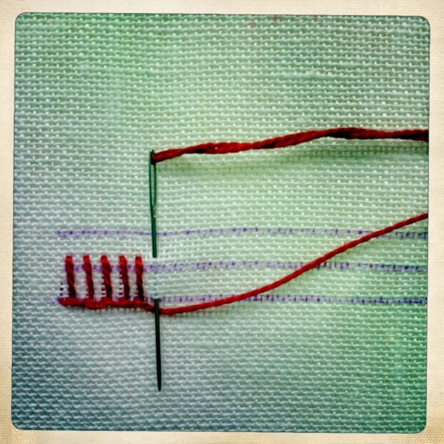 Leas lille verden A Series of Stitches Double blanket stitch variation