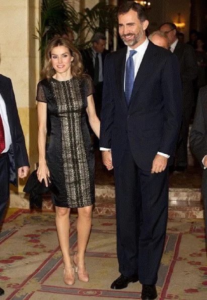 Crown Prince Felipe and Crown Princess Letizia attend the Francisco Cerecedo Journalism Award ceremony at the Ritz Hotel