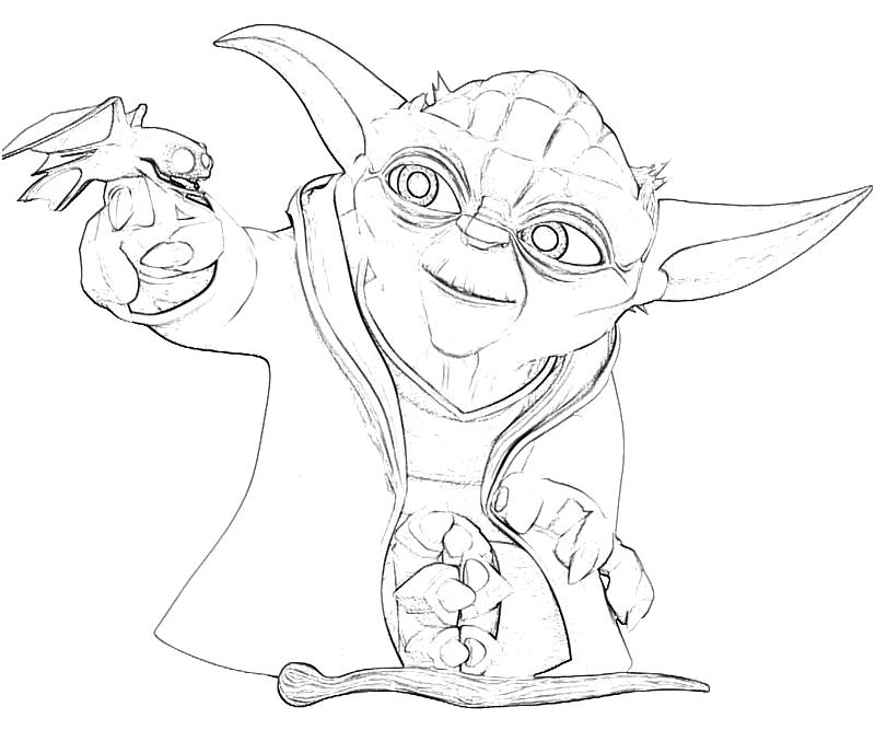yoda face coloring pages - photo #6