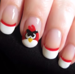 angry birds nail cutepolish diy nailart angrybirds designs tutorial