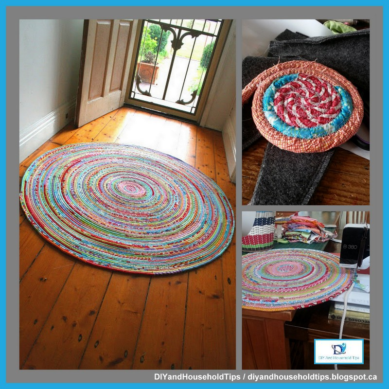 DIY And Household Tips How To Sew A Fabric Rug