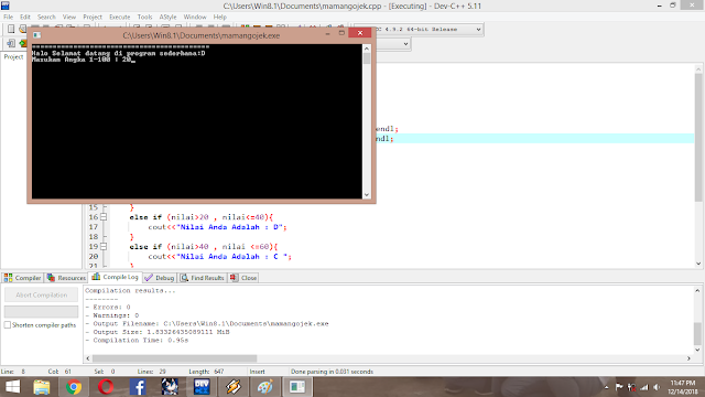 Cara Membuat Program Dev C++: Cara Mengkonversi nilai ke Huruf Dalam ...