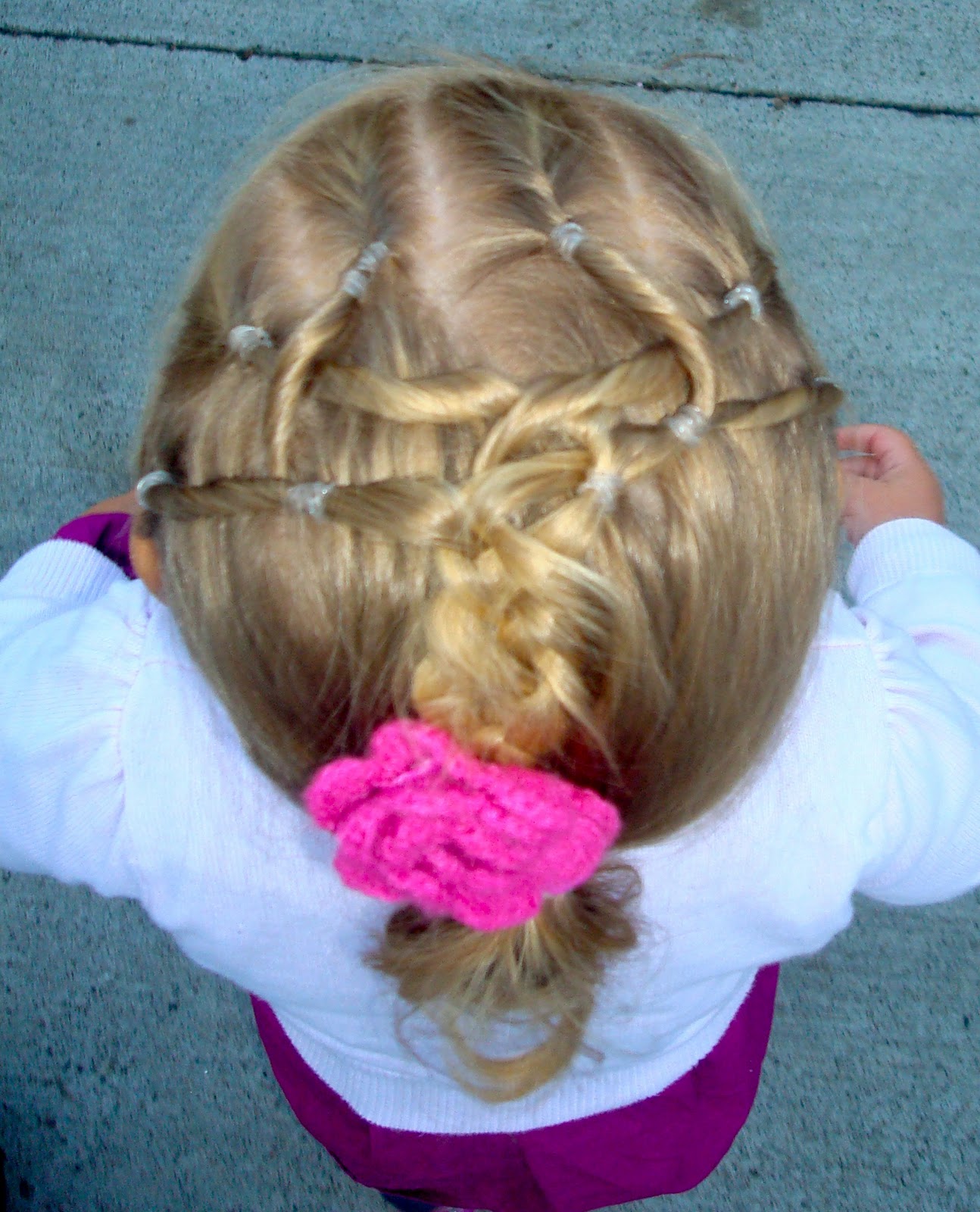 Toddler Hairstyles Neon Green Rubber Bands!
