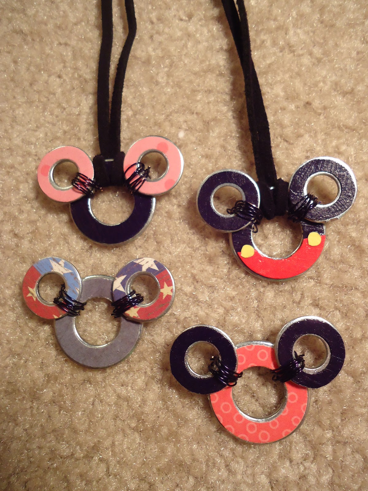 Nailed It! Mickey Washer Necklace