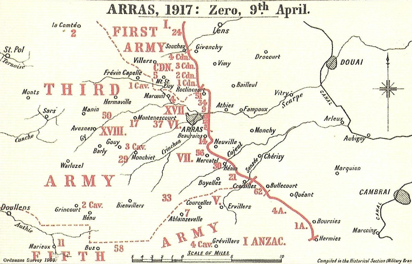 Battle Of Arras Map