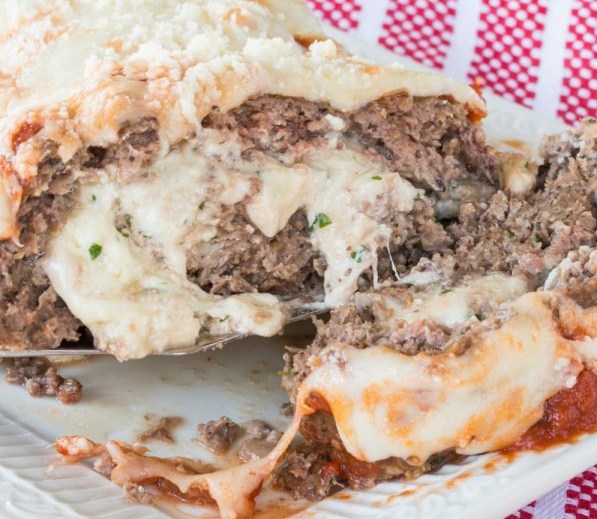 Lasagna Stuffed Meatloaf