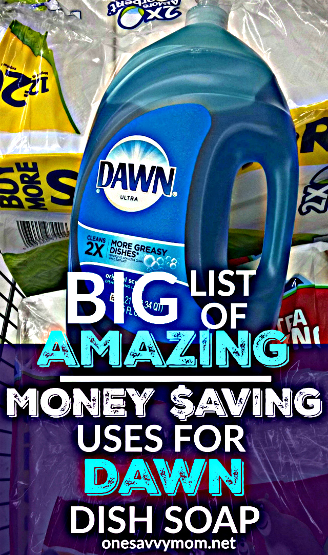 One Savvy Mom ™  NYC Area Mom Blog: BIG List Of Amazing Money Saving Uses  For Dawn Dish Soap + FREE BIG LIST Printable Hostess Gift Tag & Gift Idea  #StockUpSave