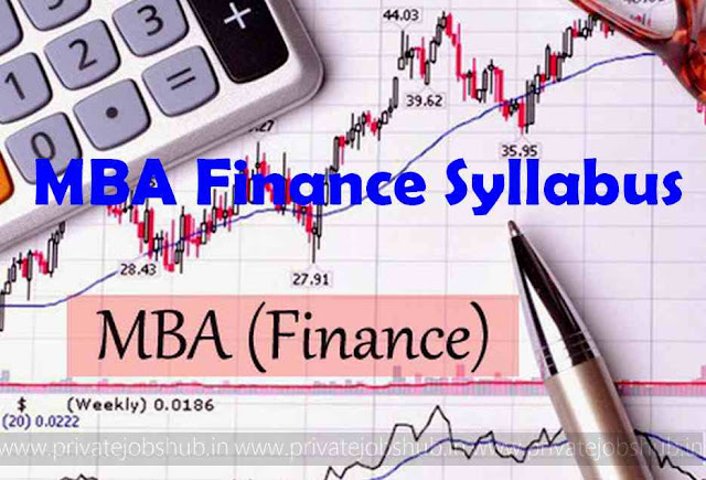MBA Finance Syllabus MBA Finance Syllabus