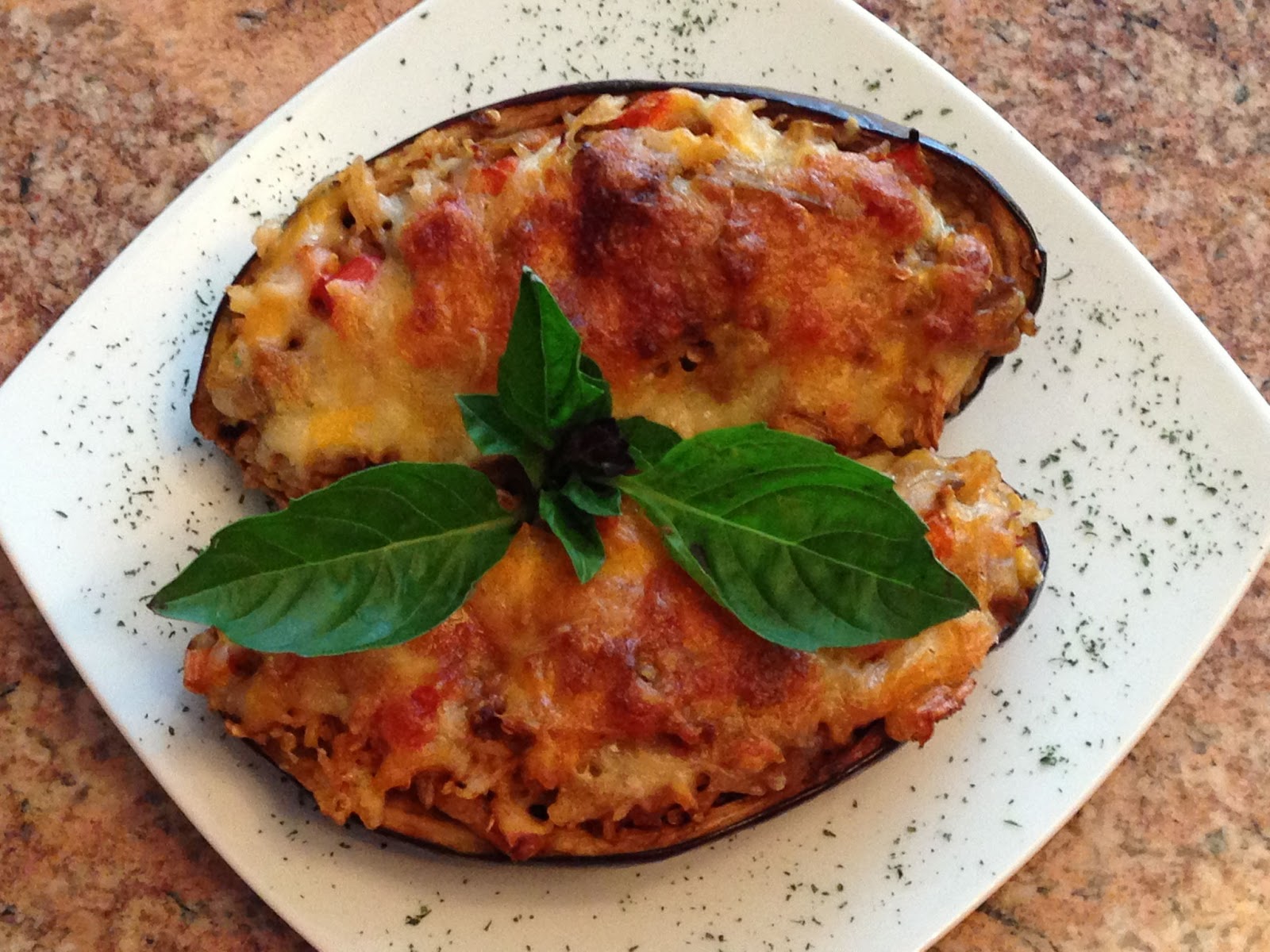 Lena's Culinary Delights Making Baked Eggplant Boats for a Cooking Contest