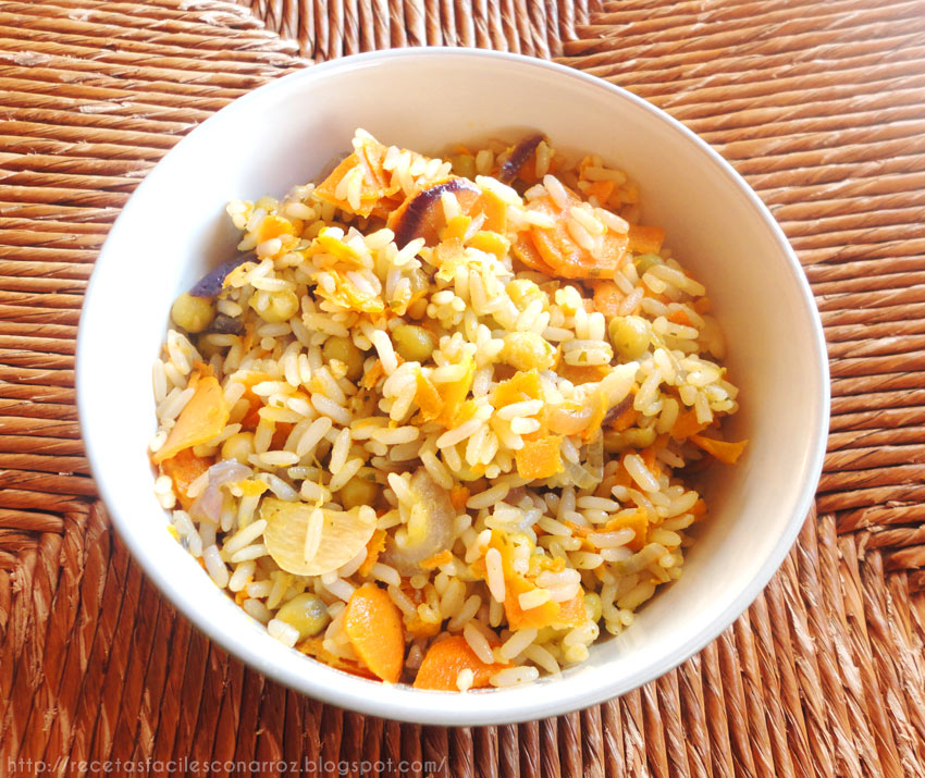 arroz vegetariano vegano