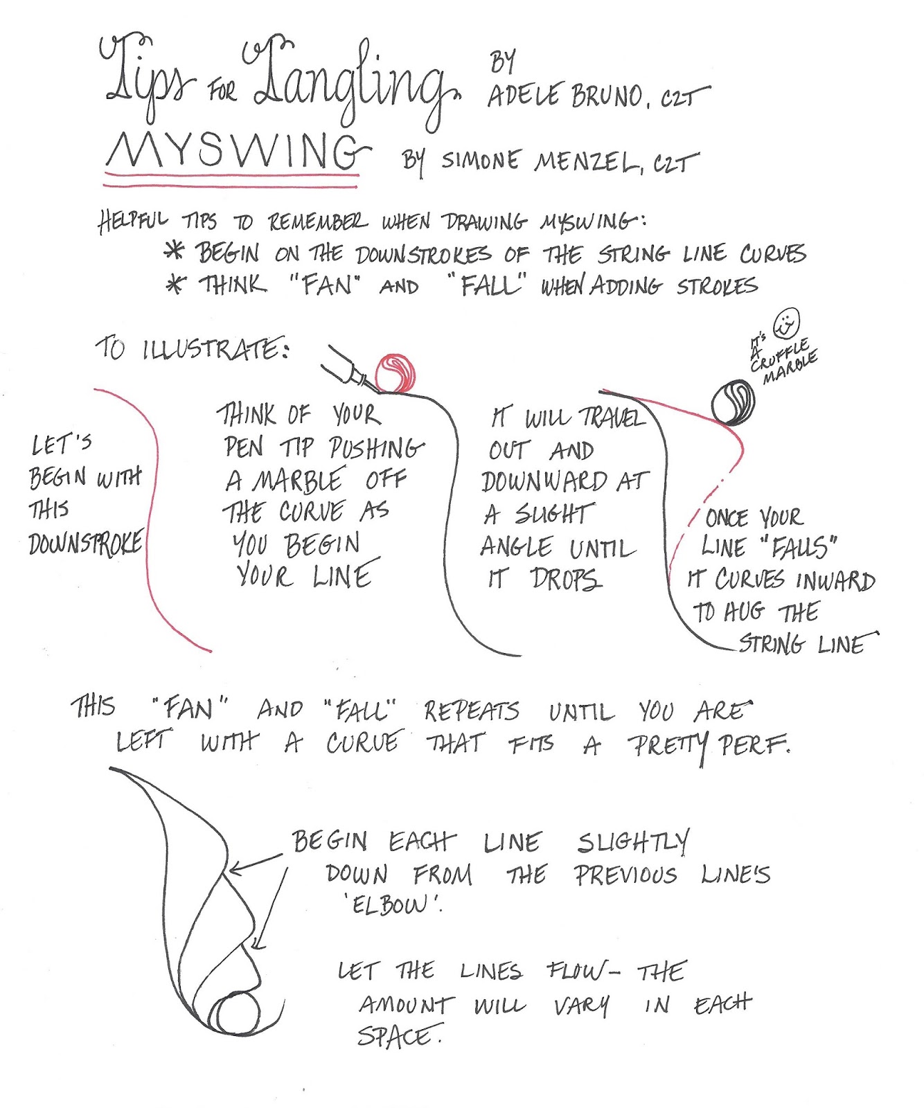 Tickled To Tangle Tips for Tangling MySwing