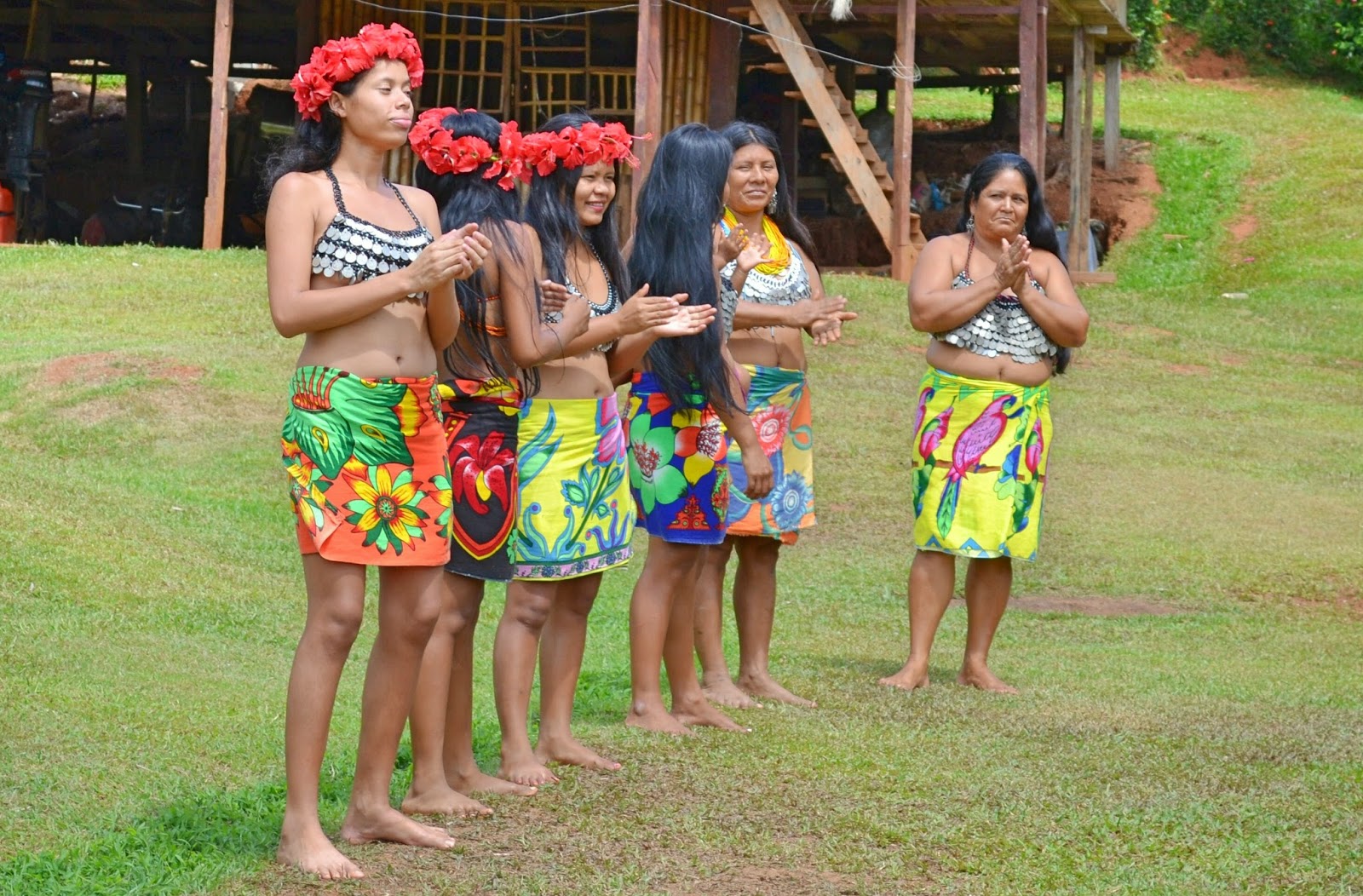 Travel in the nature Embera Quera village Panama